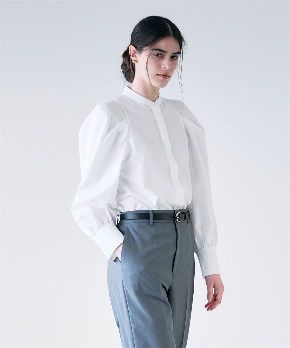 N.O.R.C コンフォータブルタックフォルムブラウス_sub_5