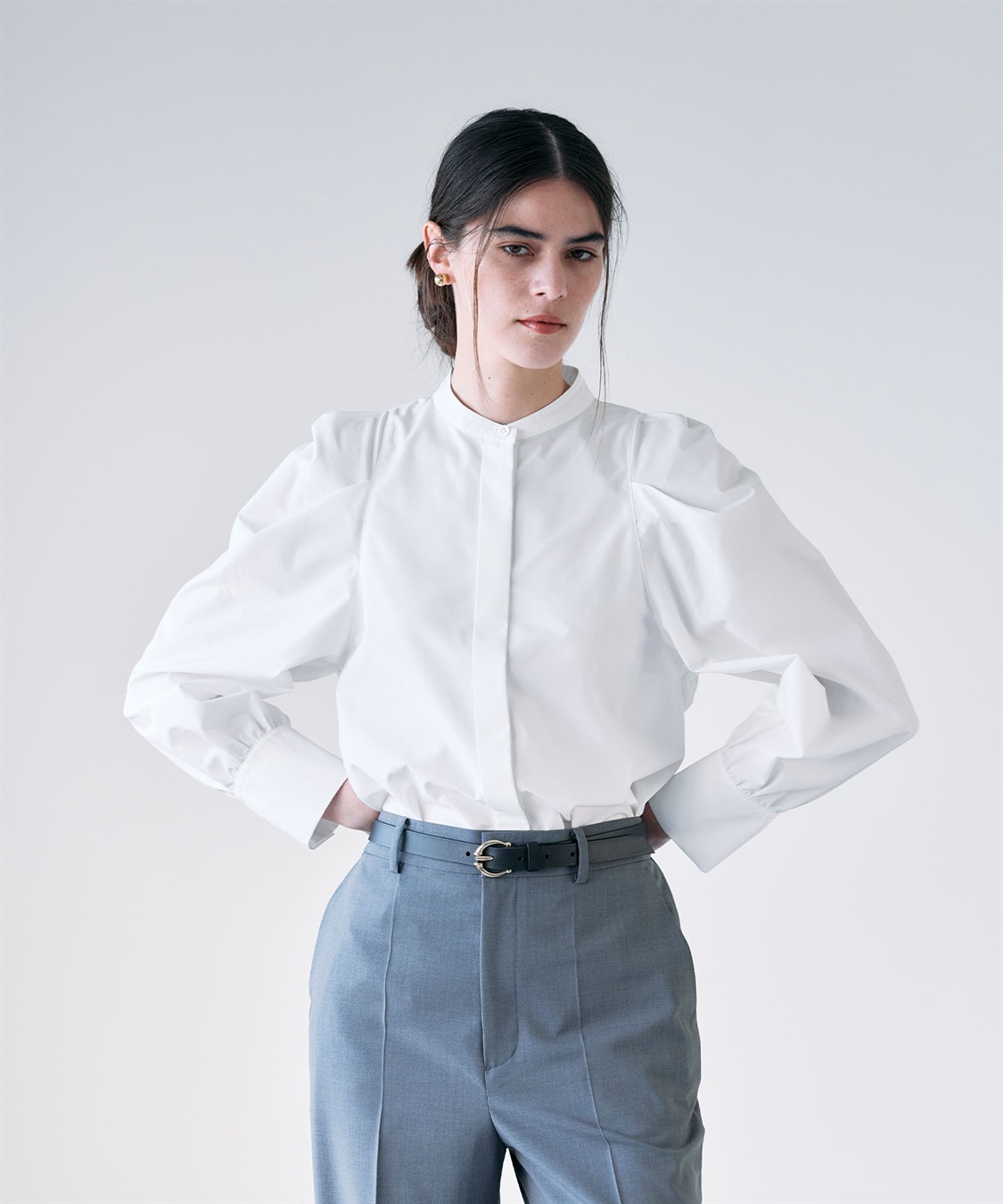 N.O.R.C コンフォータブルタックフォルムブラウス_sub_7