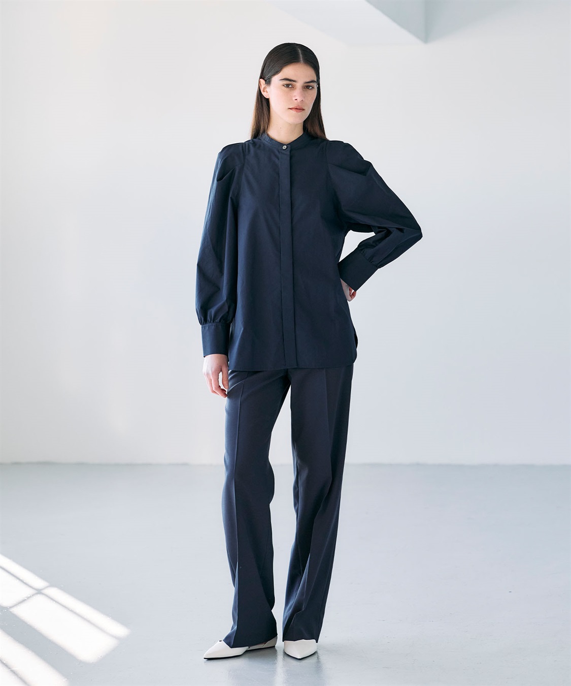 N.O.R.C コンフォータブルタックフォルムブラウス_sub_15