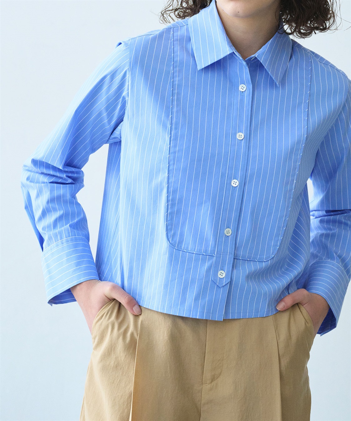 N.O.R.C コンフォータブルショートドレスシャツ_sub_1