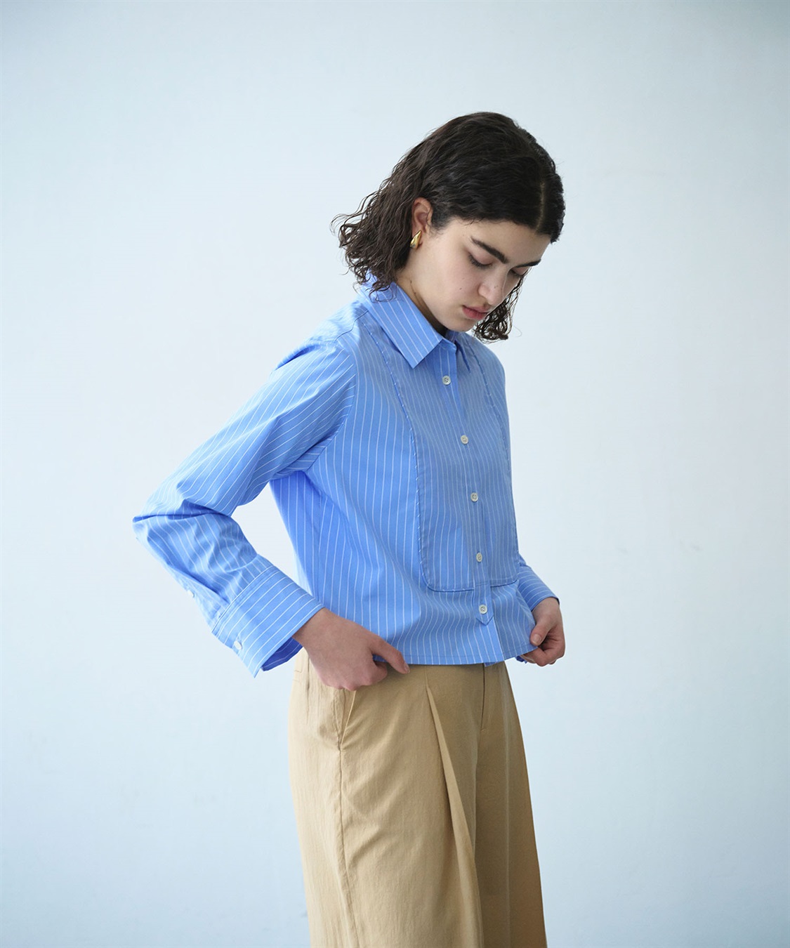 N.O.R.C コンフォータブルショートドレスシャツ_sub_15