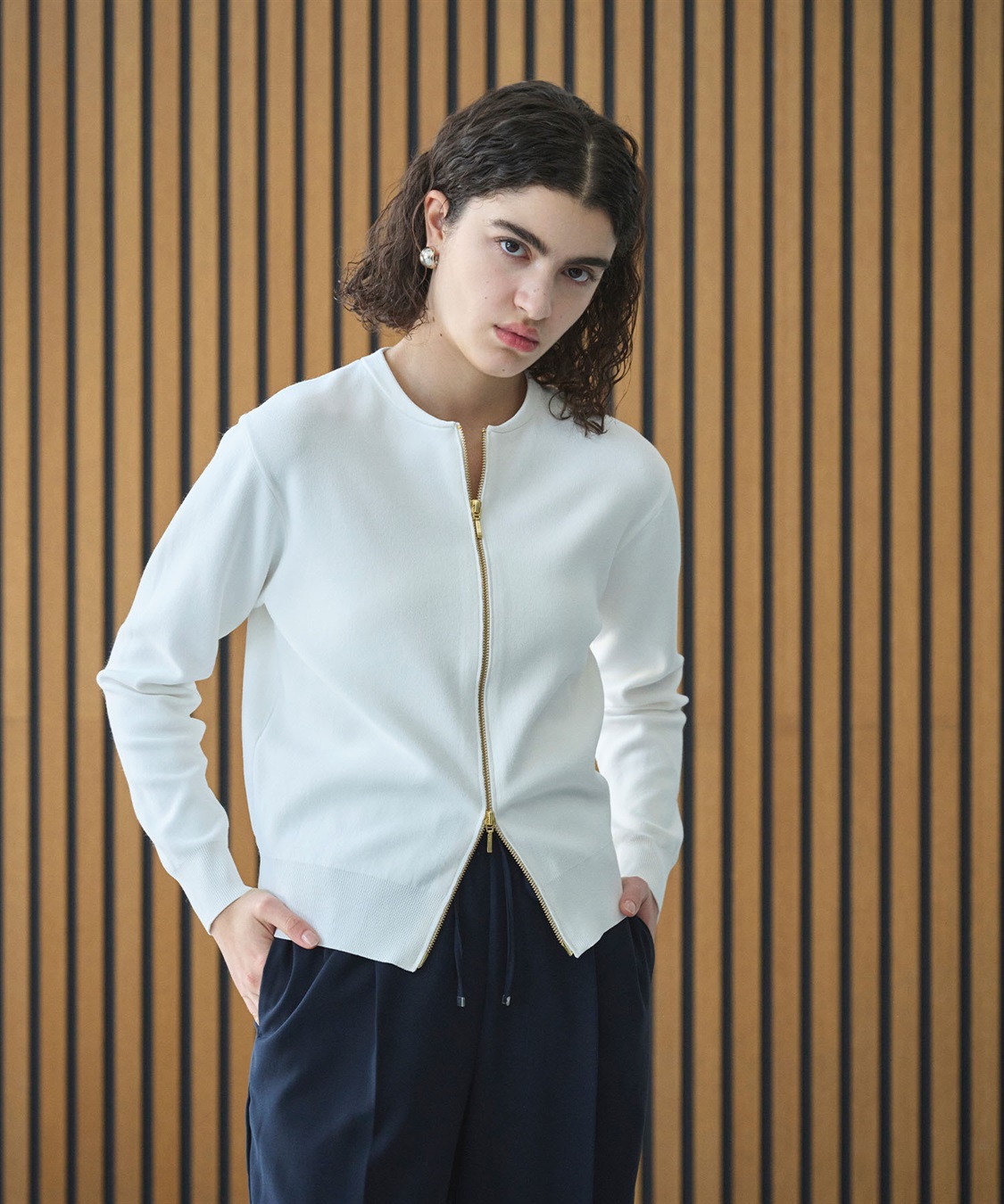 N.O.R.C Wジップニットブルゾン【CLEAN MOTION】_sub_1