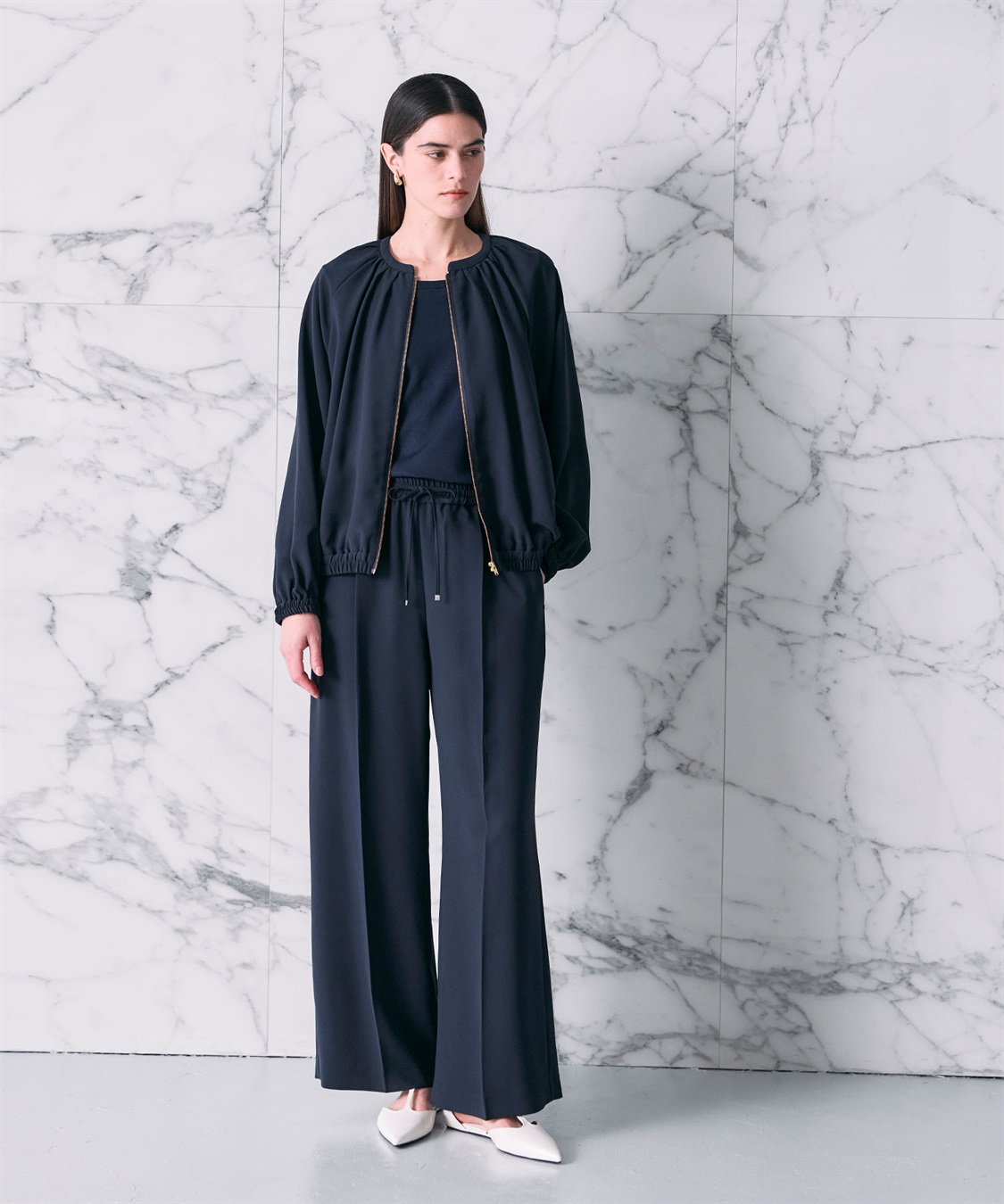 N.O.R.C バックサテンストレッチブルゾン_sub_3