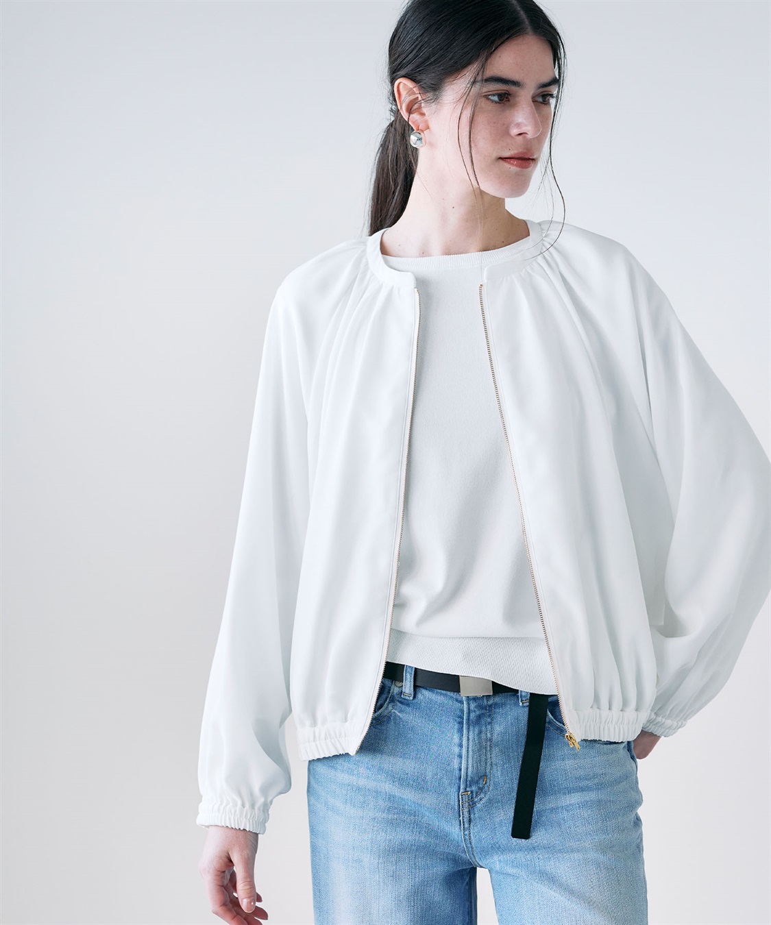 N.O.R.C バックサテンストレッチブルゾン_sub_15