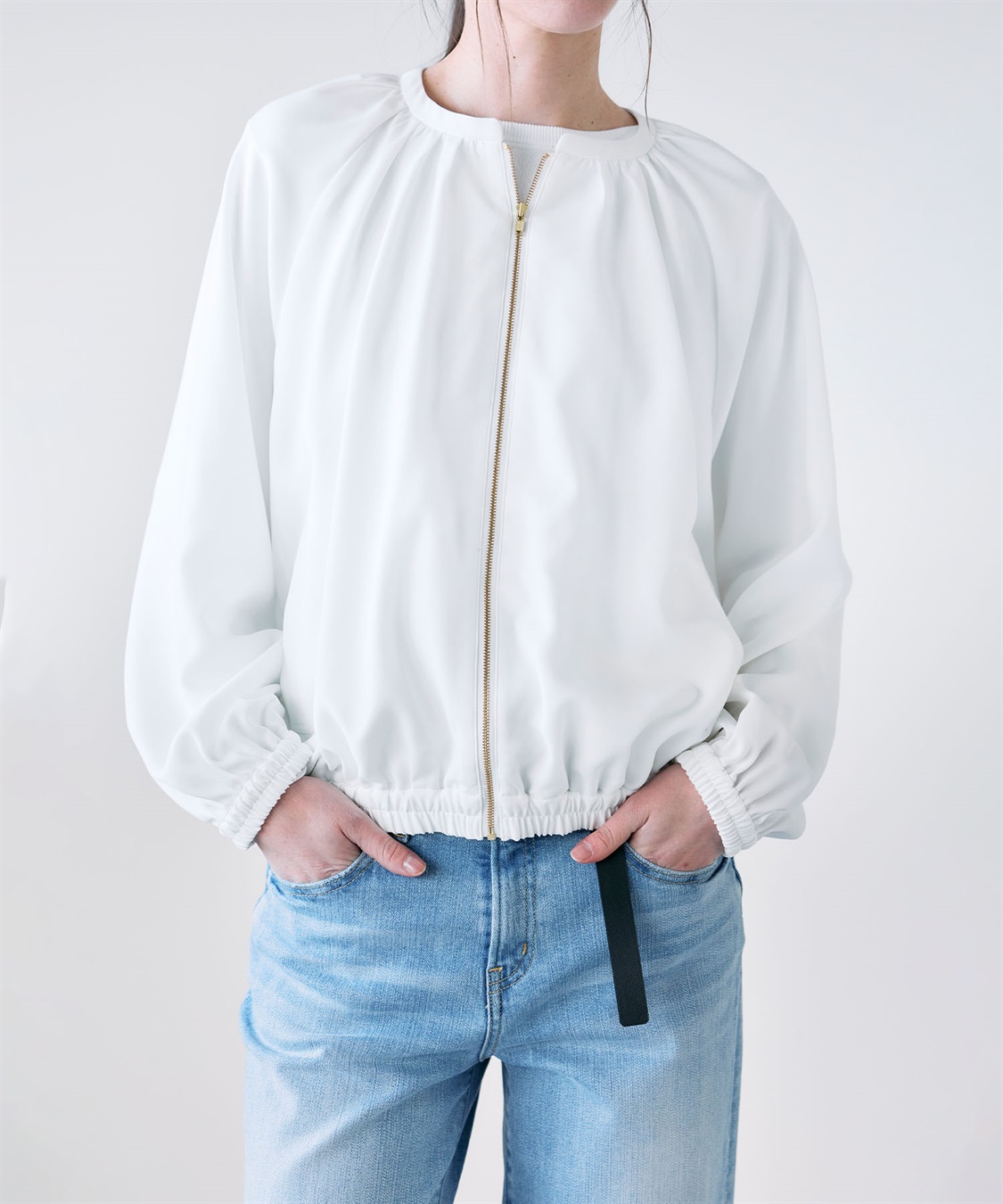 N.O.R.C バックサテンストレッチブルゾン_sub_20