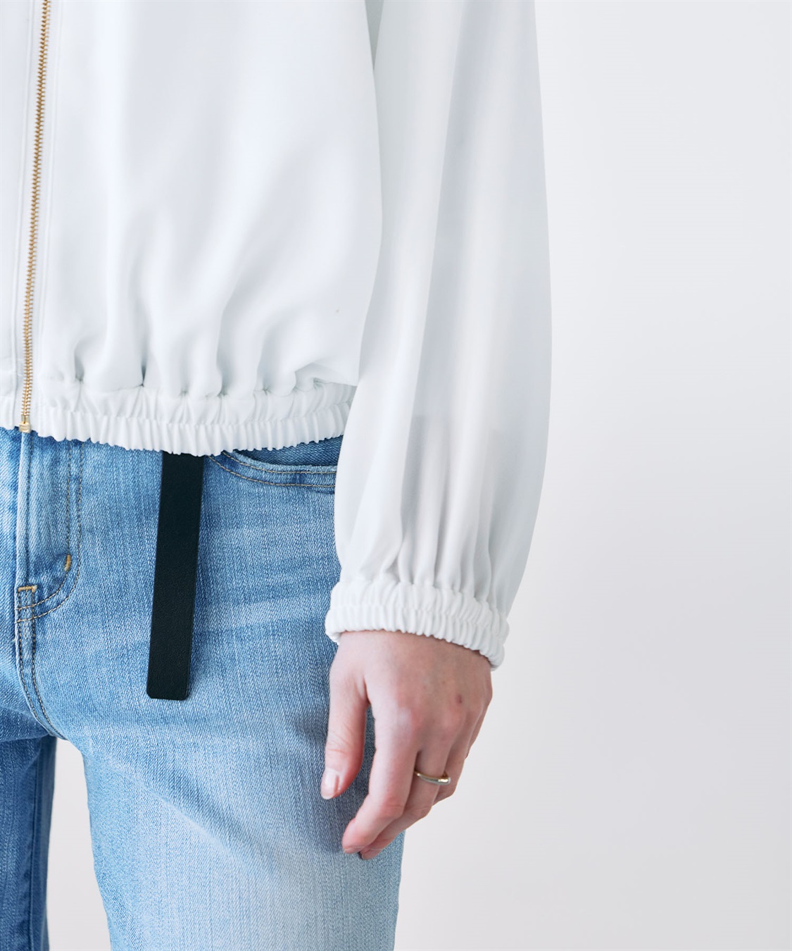 N.O.R.C バックサテンストレッチブルゾン_sub_21