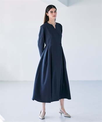 N.O.R.C ウォッシャブルキーネックワンピース【CLEAN MOTION】_subthumb_1