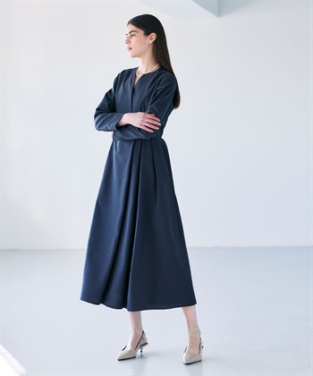 N.O.R.C ウォッシャブルキーネックワンピース【CLEAN MOTION】_subthumb_3