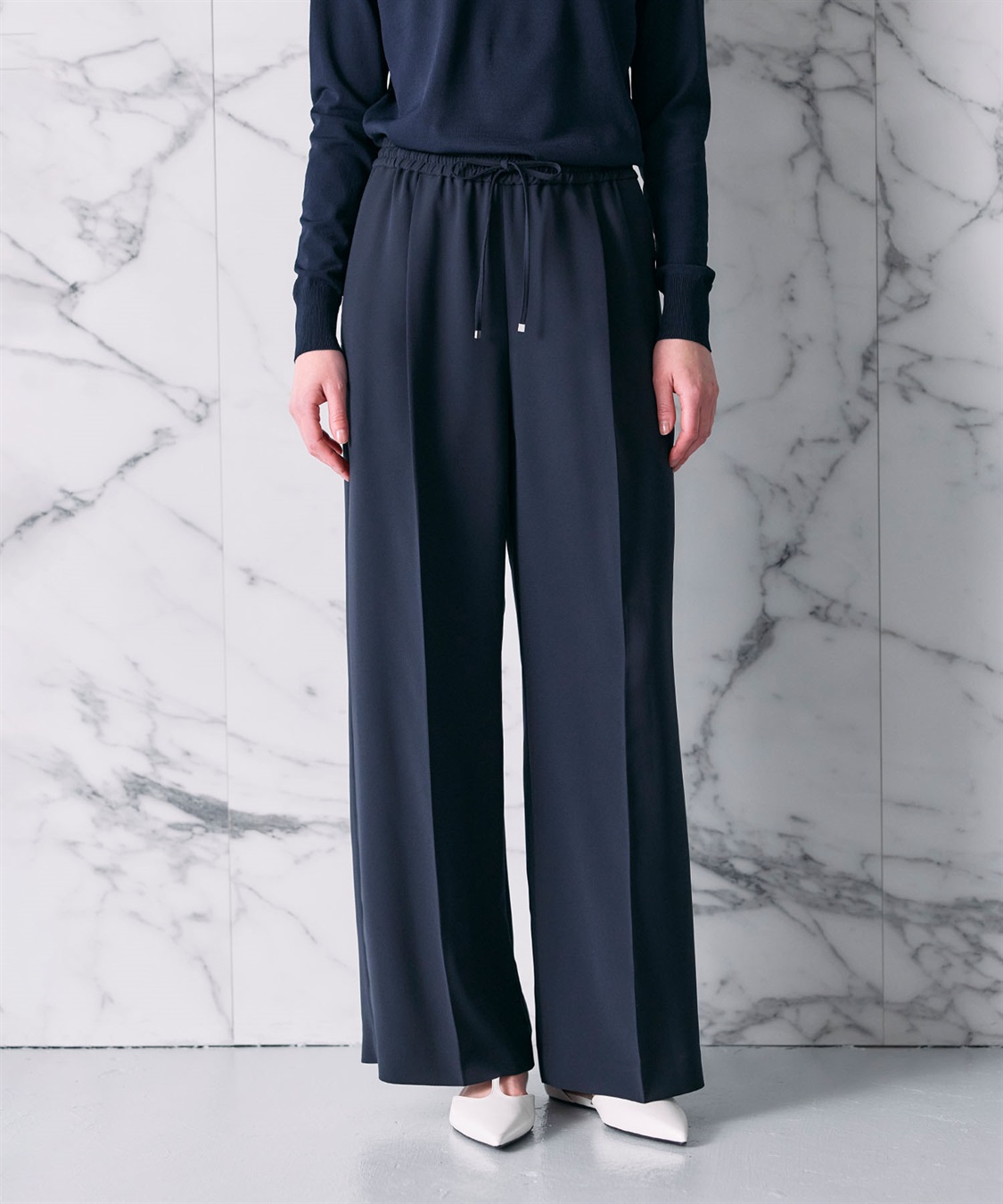 N.O.R.C バックサテンストレッチイージーパンツ_sub_3