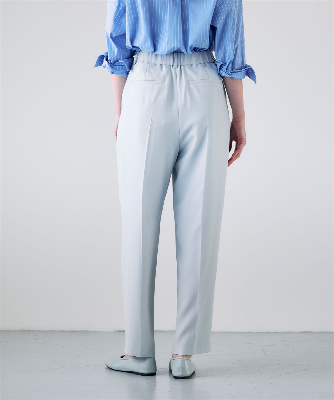 N.O.R.C バックサテンストレッチタックストレートパンツ_sub_19