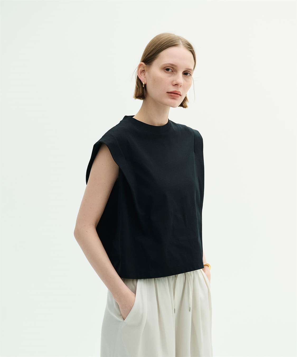 N.O.R.C 【マルチファンクション】タックショルダートップス_sub_1