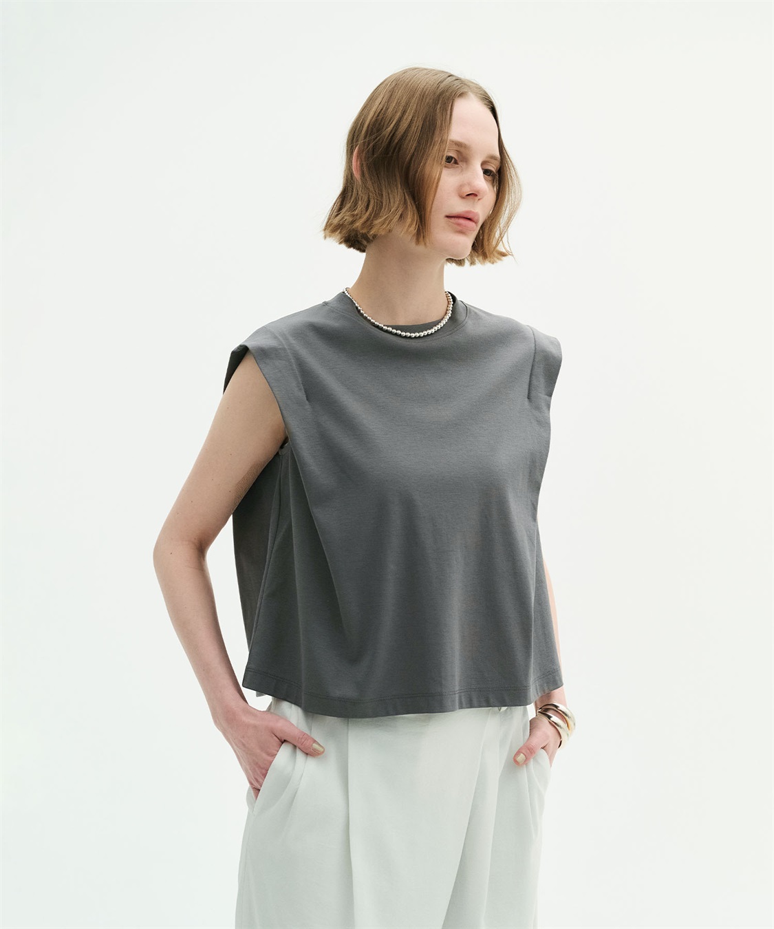 N.O.R.C 【マルチファンクション】タックショルダートップス_sub_3