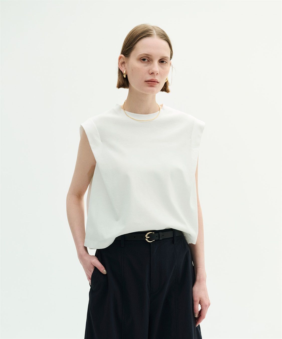 N.O.R.C 【マルチファンクション】タックショルダートップス_sub_6