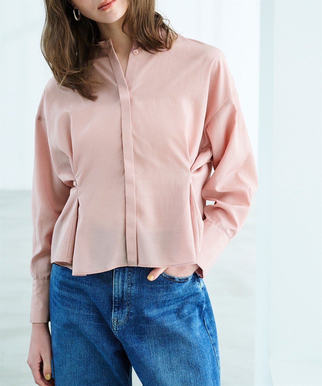 N.O.R.C ブライトローン撥水フォルムブラウス【AIRY MOTION】_sub_1