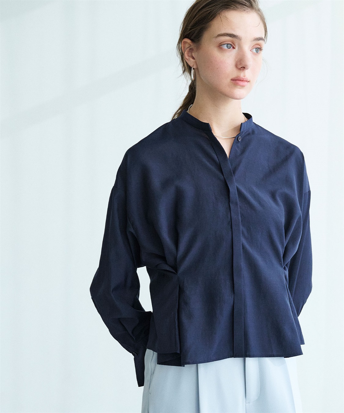 N.O.R.C ブライトローン撥水フォルムブラウス【AIRY MOTION】_sub_4