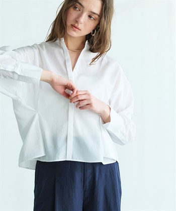 N.O.R.C ブライトローン撥水フォルムブラウス【AIRY MOTION】_subthumb_11