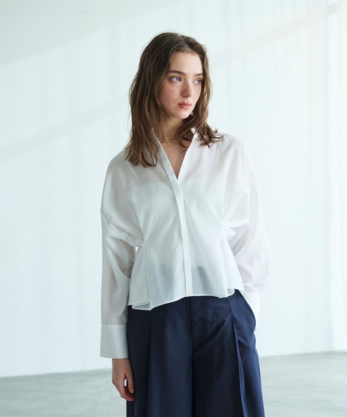 N.O.R.C ブライトローン撥水フォルムブラウス【AIRY MOTION】_sub_12