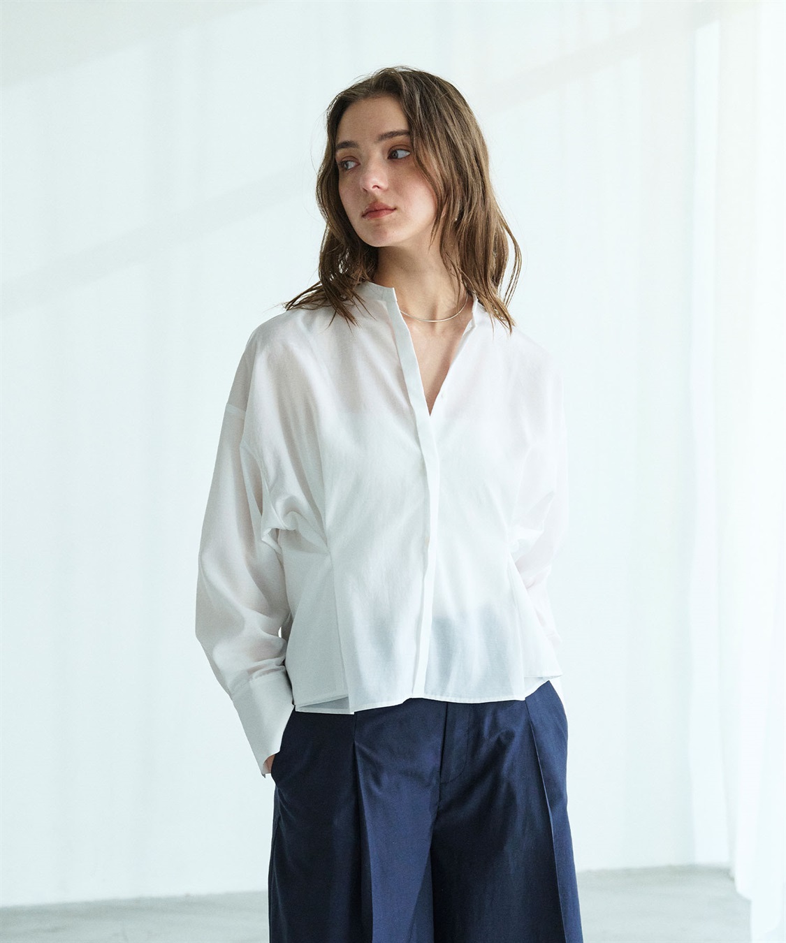 N.O.R.C ブライトローン撥水フォルムブラウス【AIRY MOTION】_sub_15
