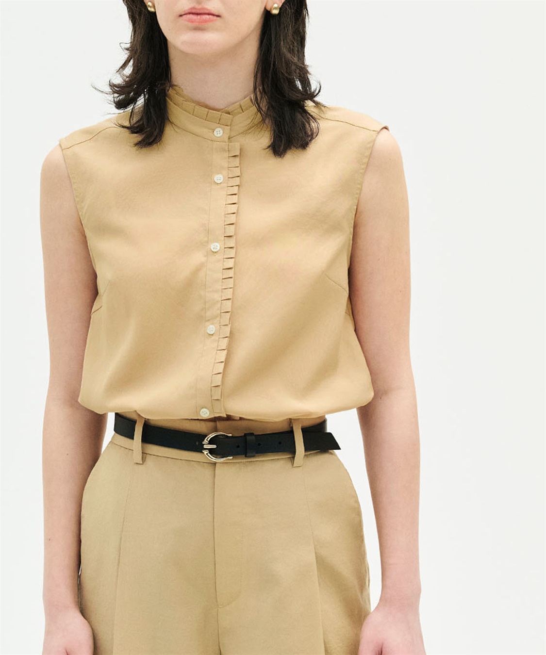 N.O.R.C ブライトローン撥水フリルブラウス【AIRY MOTION】_sub_3