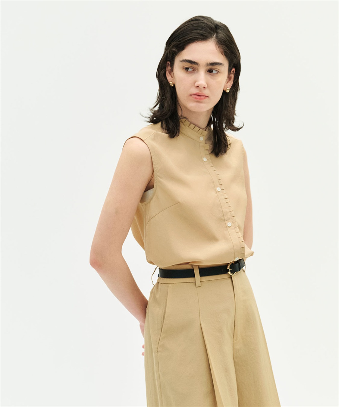 N.O.R.C ブライトローン撥水フリルブラウス【AIRY MOTION】_sub_6