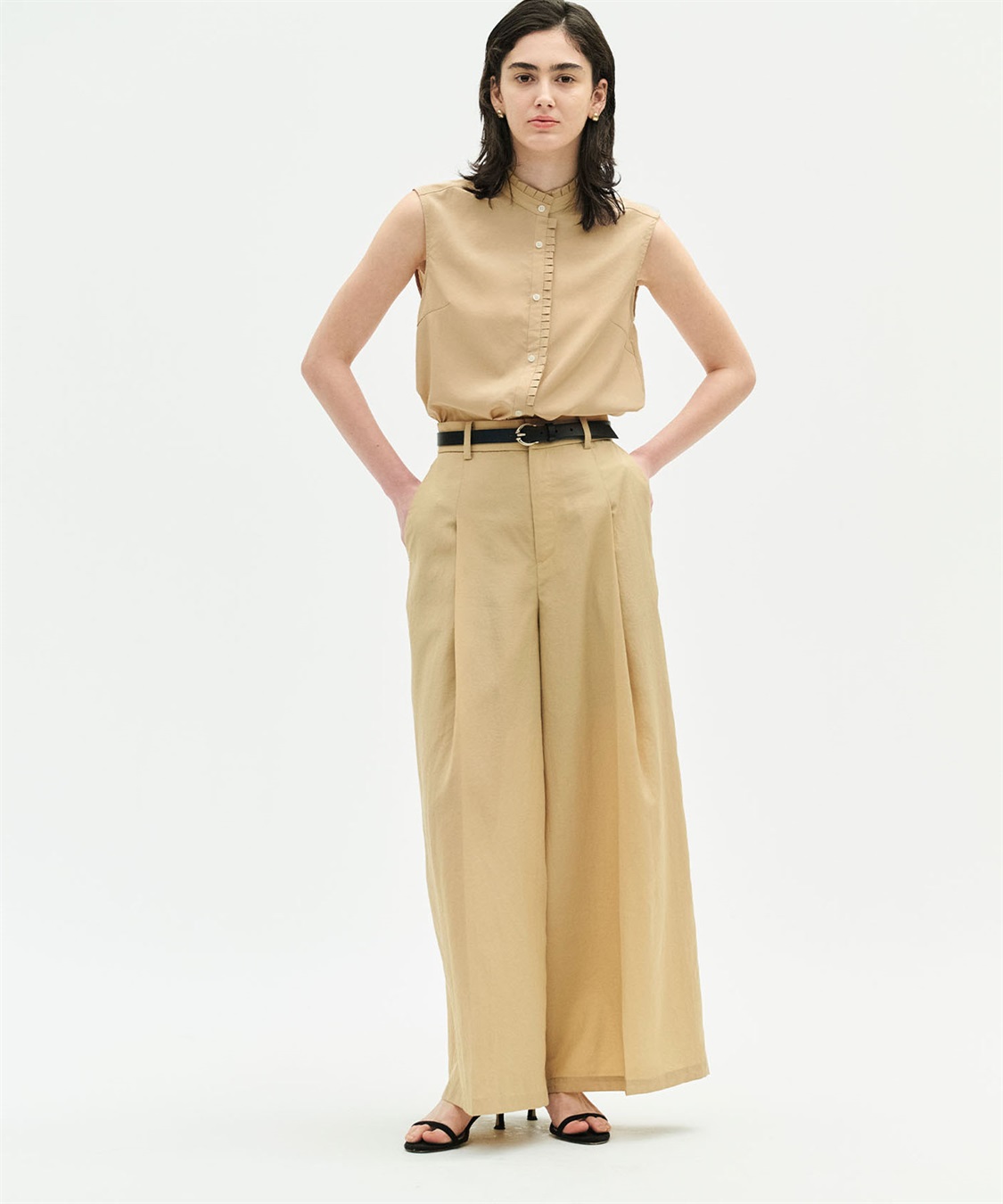 N.O.R.C ブライトローン撥水フリルブラウス【AIRY MOTION】_sub_8