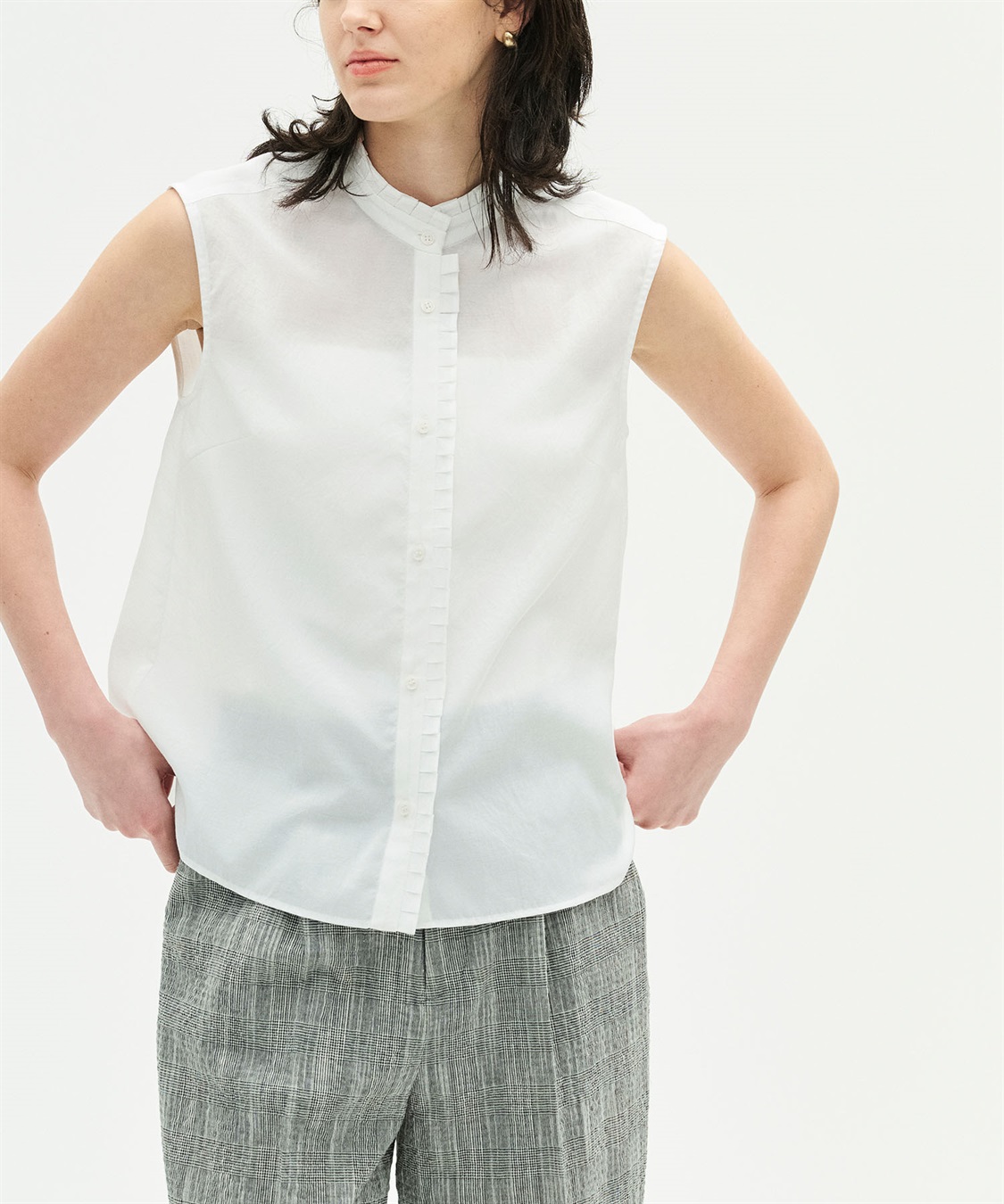 N.O.R.C ブライトローン撥水フリルブラウス【AIRY MOTION】_sub_15