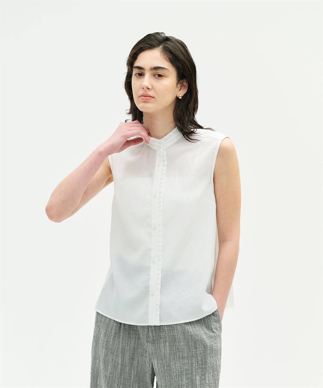 N.O.R.C ブライトローン撥水フリルブラウス【AIRY MOTION】_sub_19