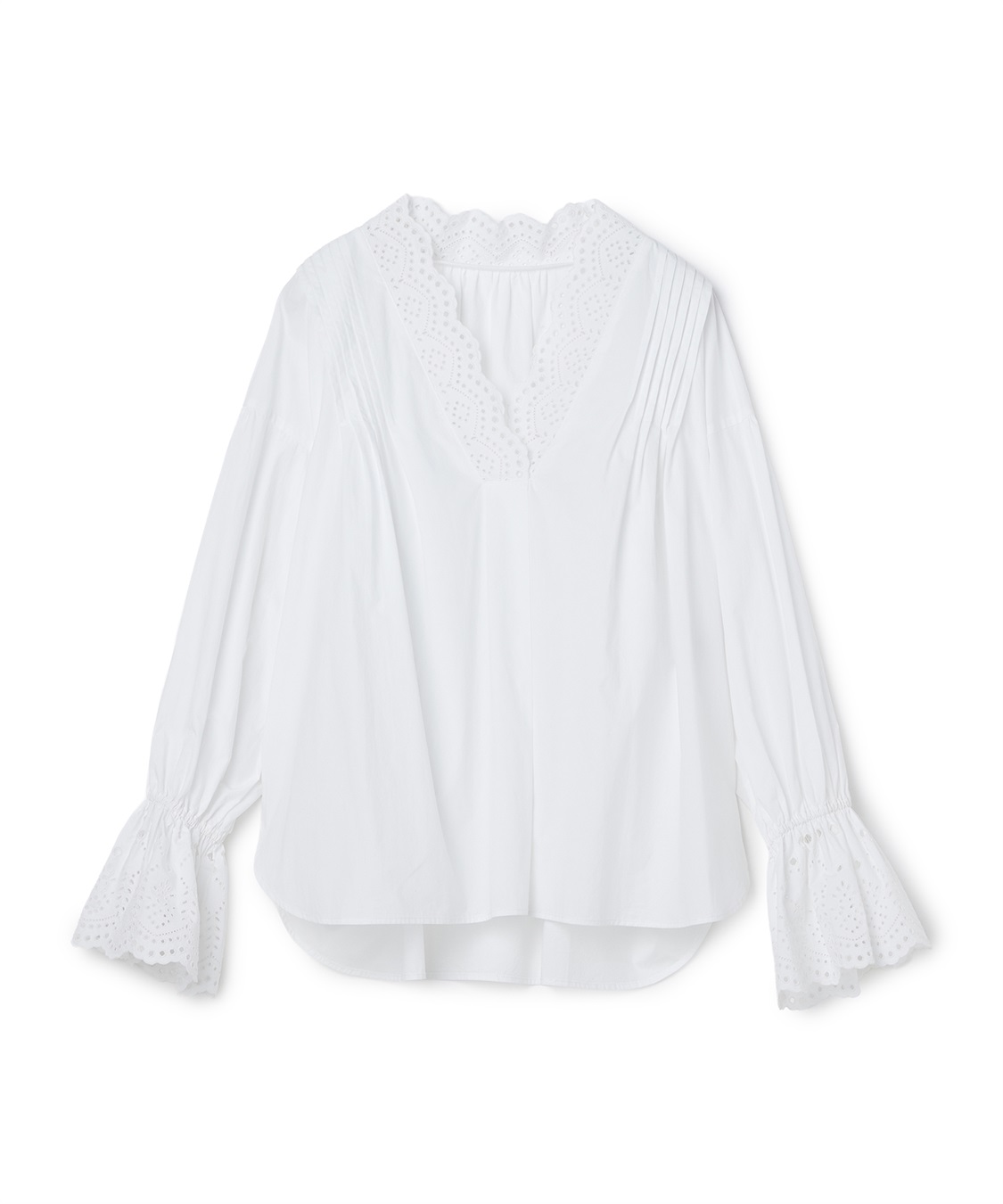 N.O.R.C カットワーク刺繍ボリュームスリーブブラウス_sub_21