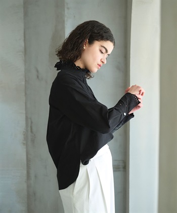 N.O.R.C カットワーク刺繍フリルシャツ_subthumb_1