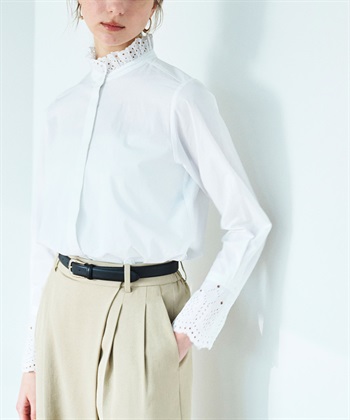 N.O.R.C カットワーク刺繍フリルシャツ_subthumb_11