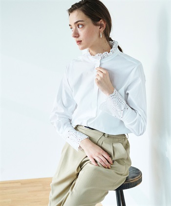 N.O.R.C カットワーク刺繍フリルシャツ_subthumb_15