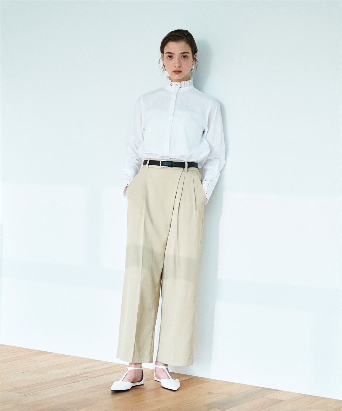 N.O.R.C カットワーク刺繍フリルシャツ_sub_17