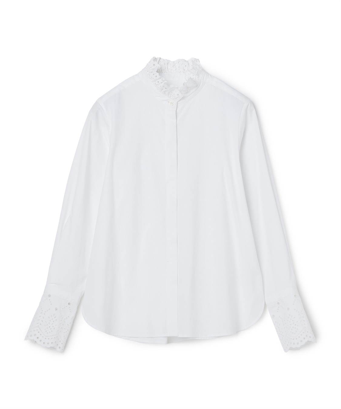 N.O.R.C カットワーク刺繍フリルシャツ_sub_23