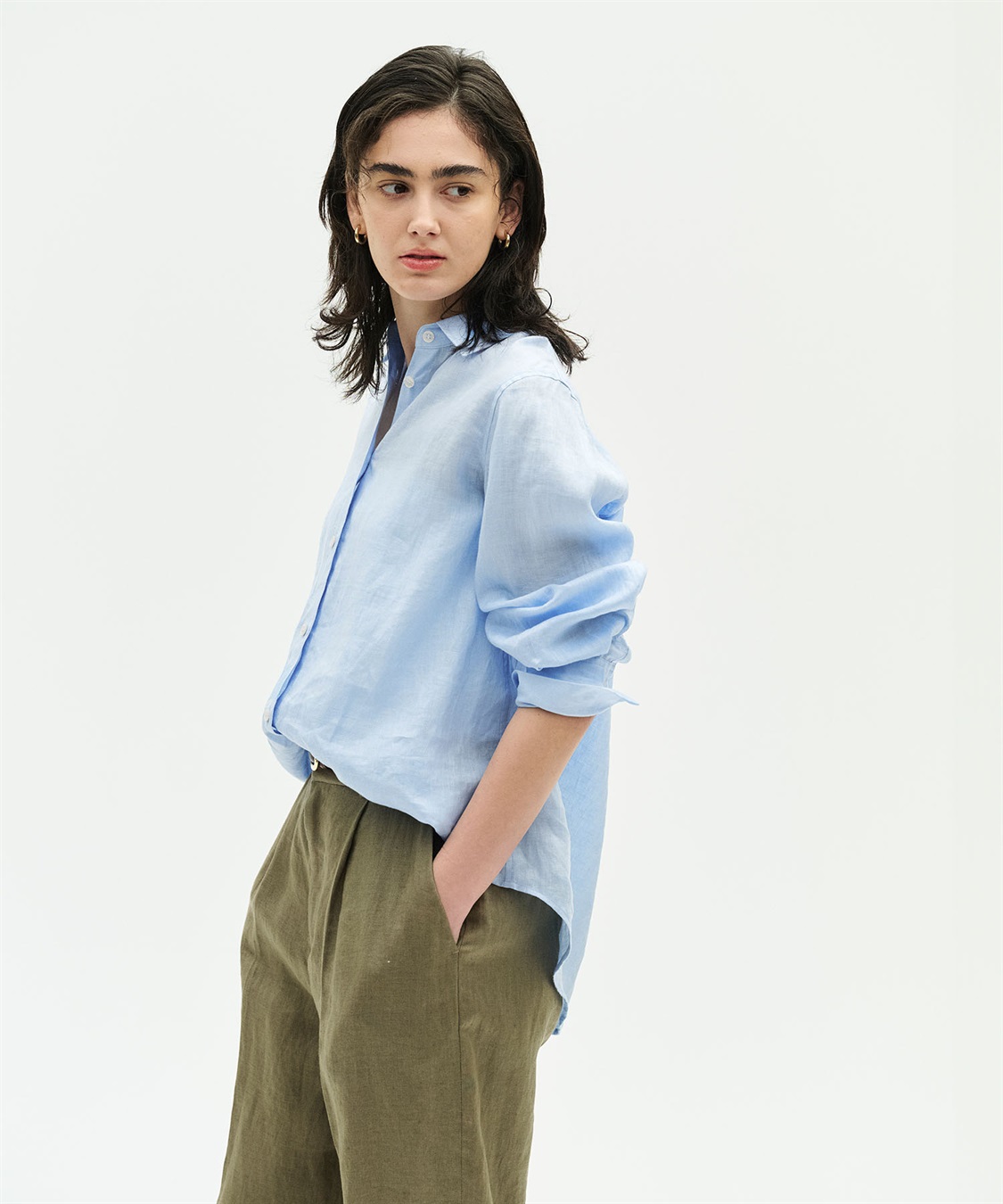 N.O.R.C 【フレンチリネン】ガールフレンドシャツ_sub_11