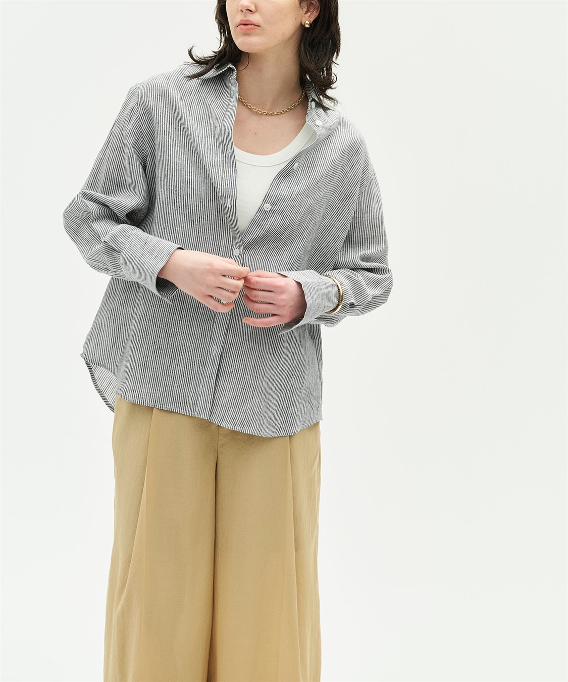 N.O.R.C 【フレンチリネン】ガールフレンドシャツ_sub_13