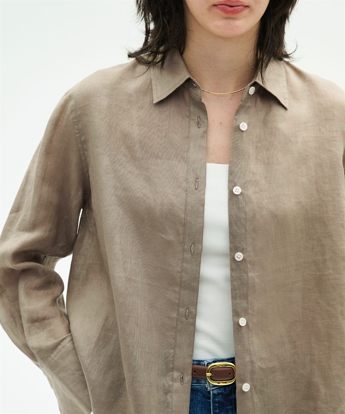 N.O.R.C 【フレンチリネン】ガールフレンドシャツ_sub_22