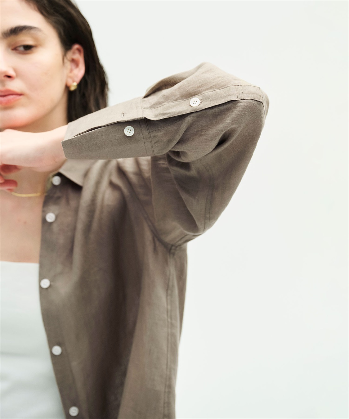 N.O.R.C 【フレンチリネン】ガールフレンドシャツ_sub_23