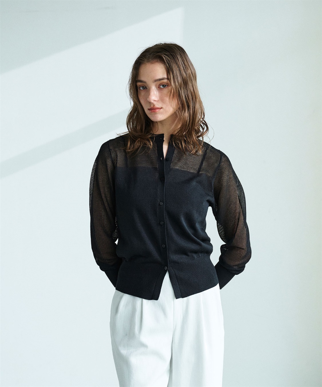 N.O.R.C メッシュニットカーディガン_sub_5