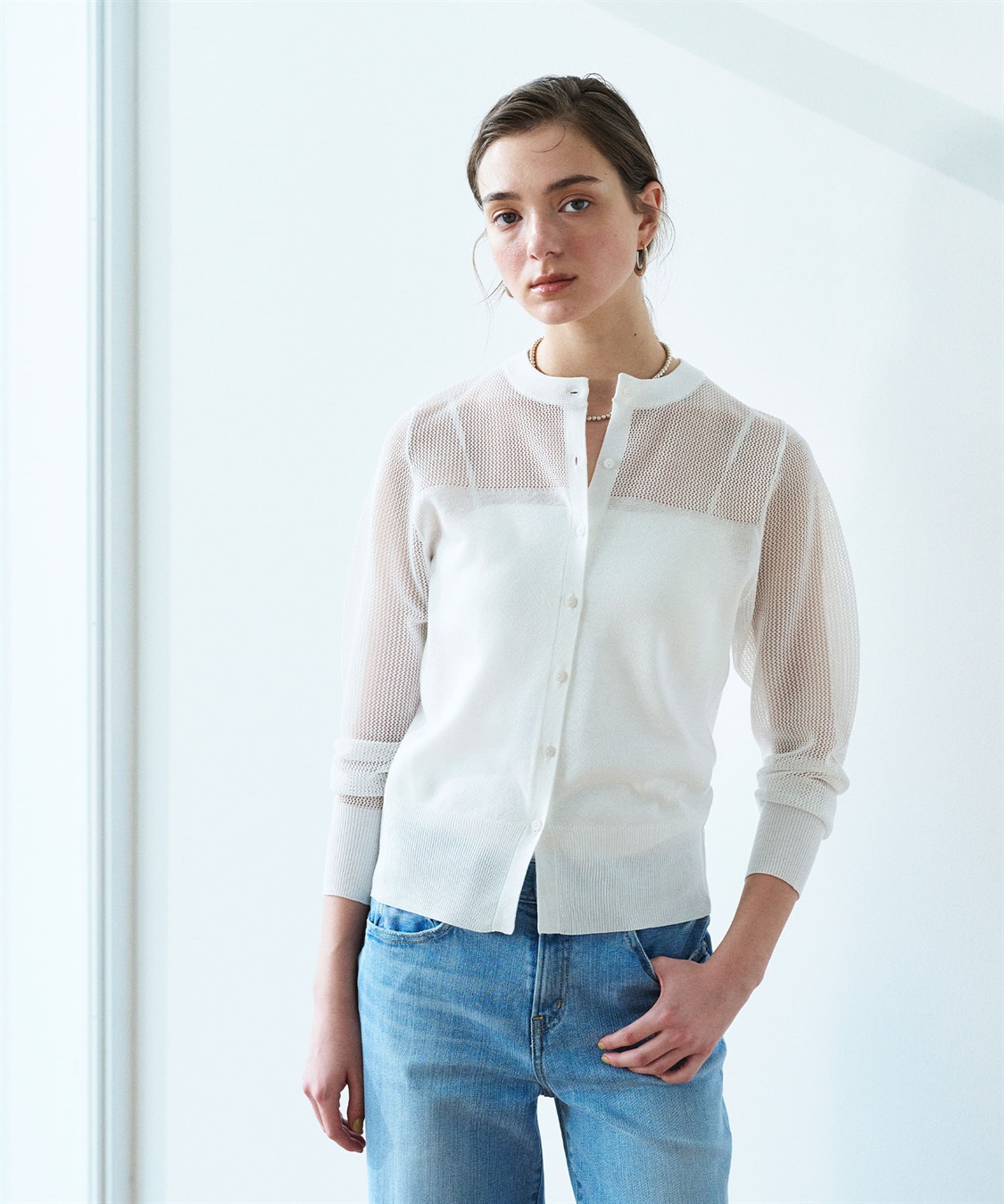 N.O.R.C メッシュニットカーディガン_sub_11