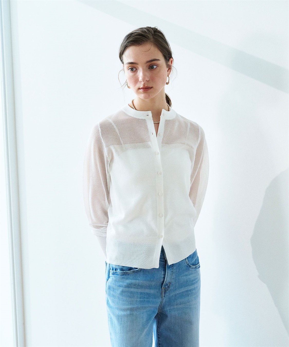 N.O.R.C メッシュニットカーディガン_sub_12