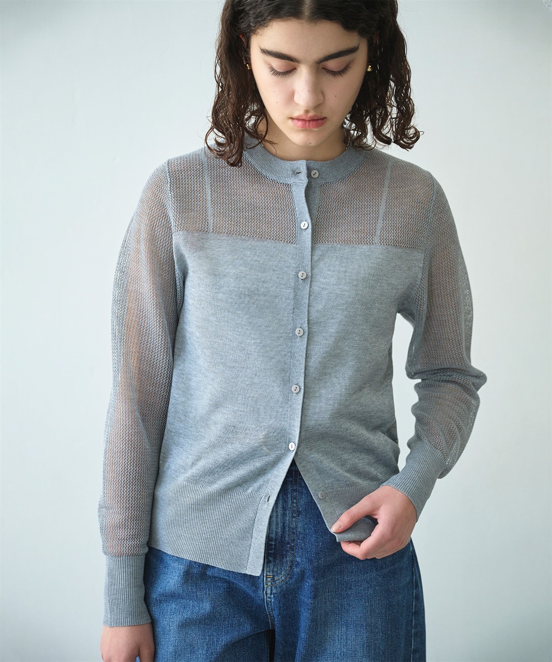 N.O.R.C メッシュニットカーディガン_sub_13