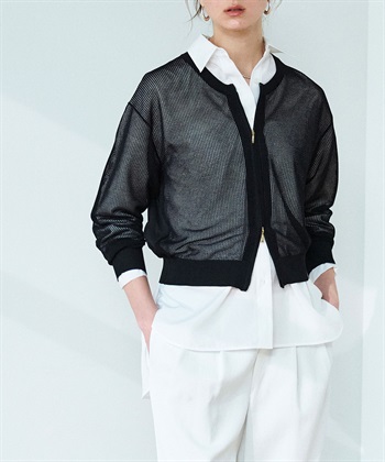 N.O.R.C メッシュニットシフォンコンビブルゾン_subthumb_4