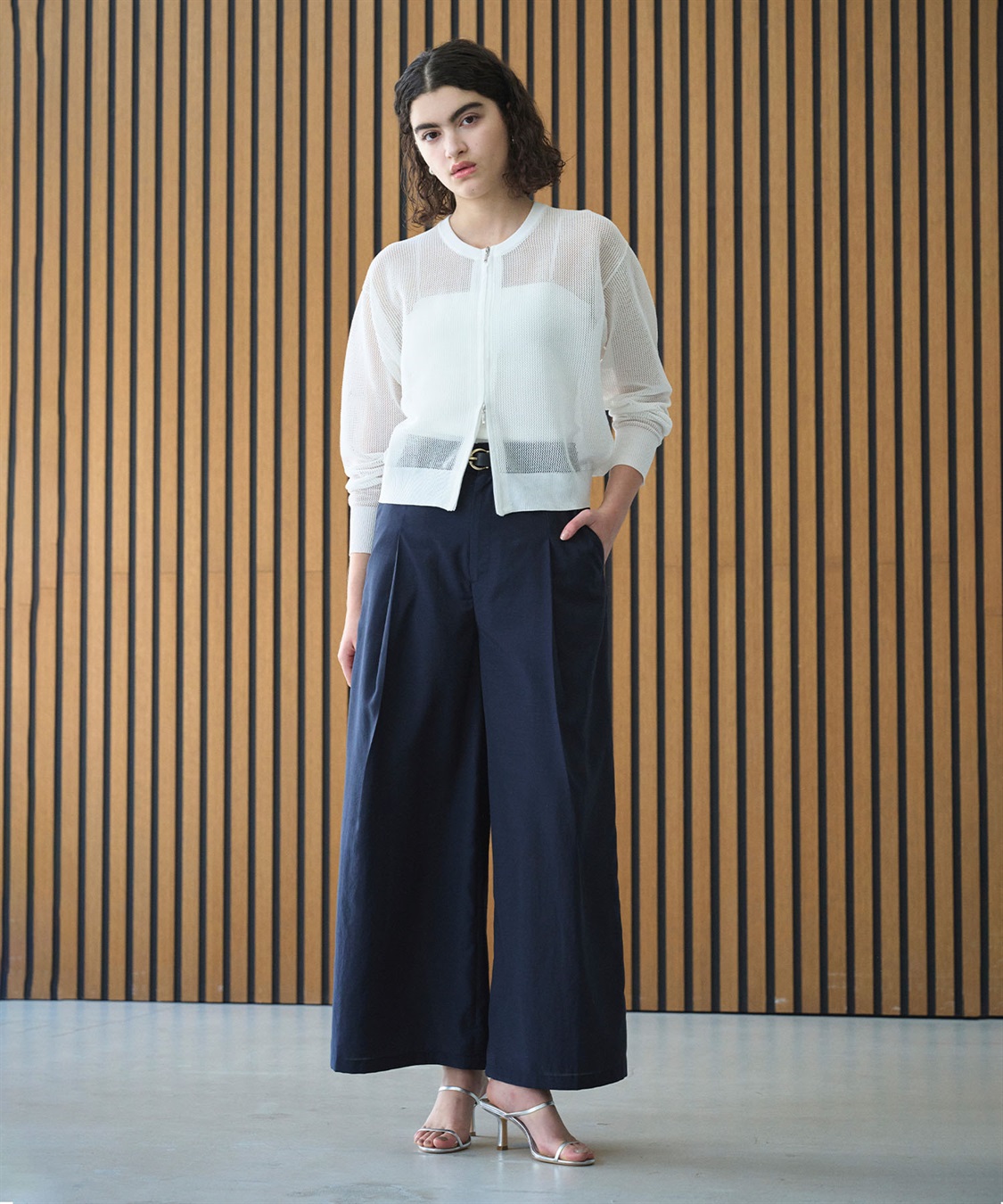 N.O.R.C メッシュニットシフォンコンビブルゾン_sub_14