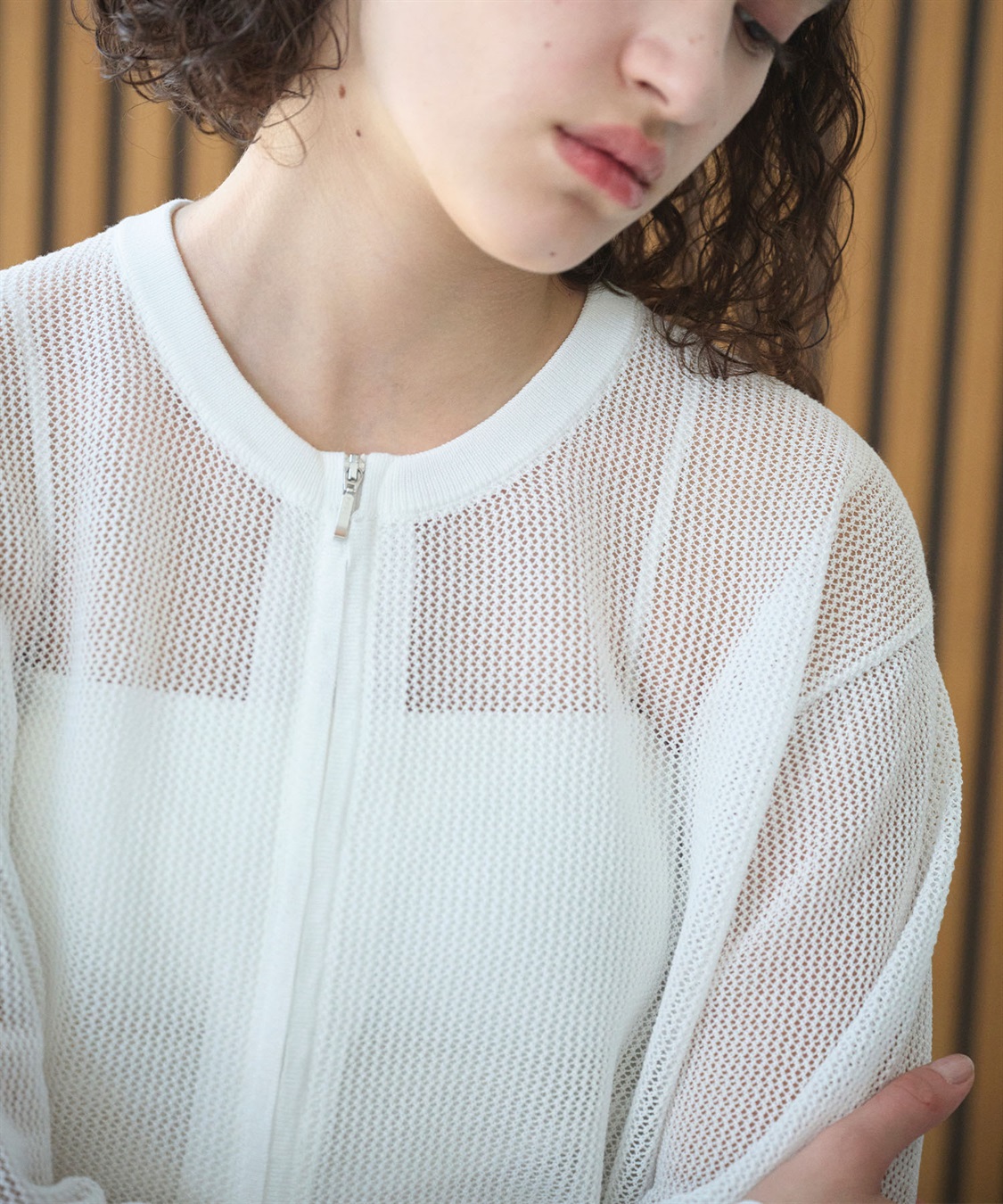 N.O.R.C メッシュニットシフォンコンビブルゾン_sub_17