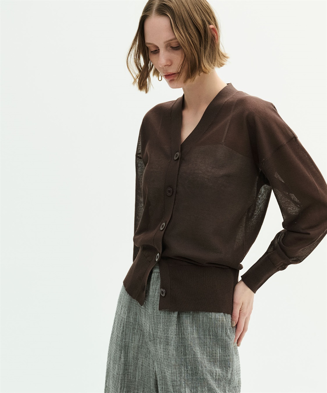 N.O.R.C 【SARACO】Vネックフォルムニットカーディガン_sub_19