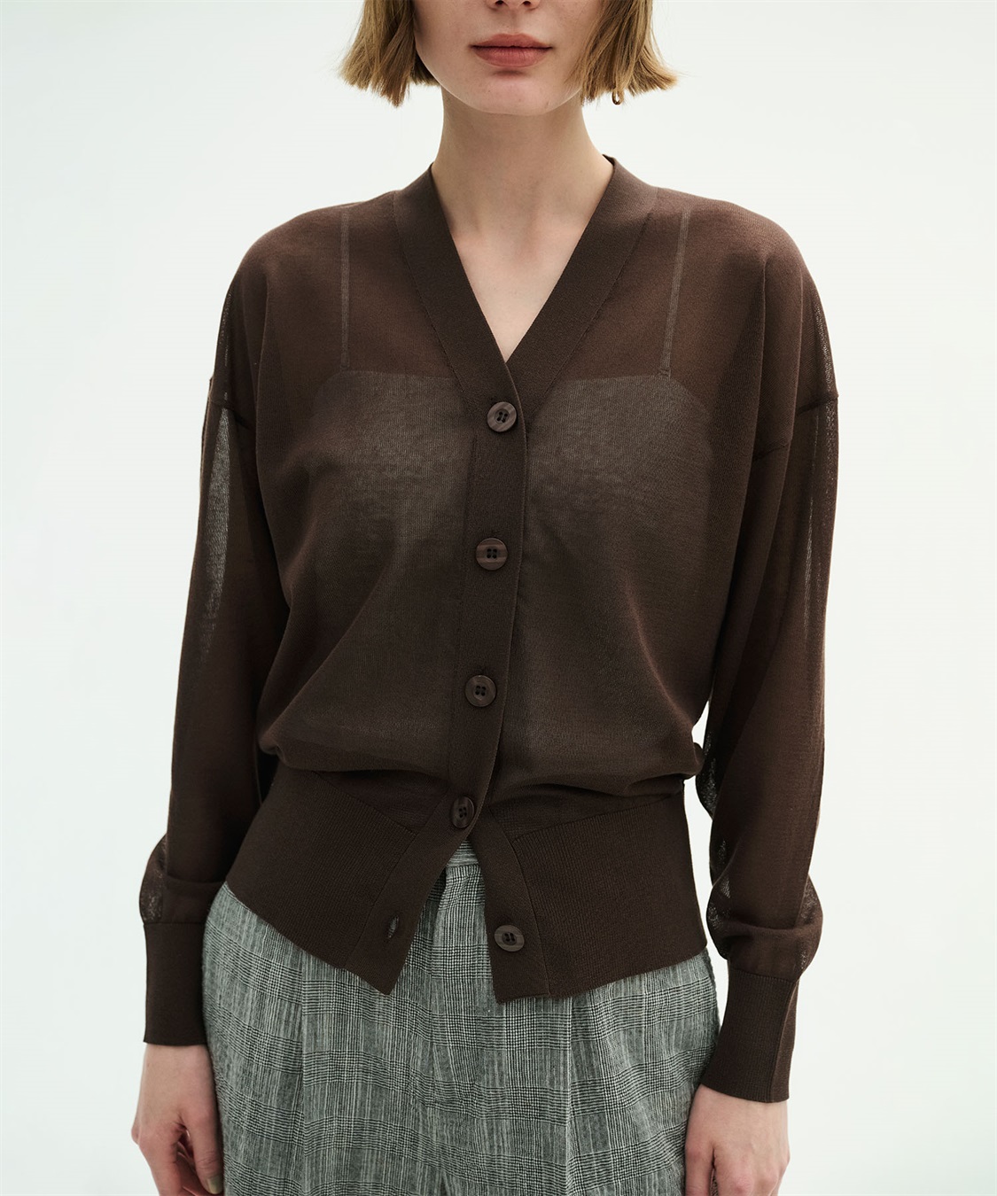 N.O.R.C 【SARACO】Vネックフォルムニットカーディガン_sub_20