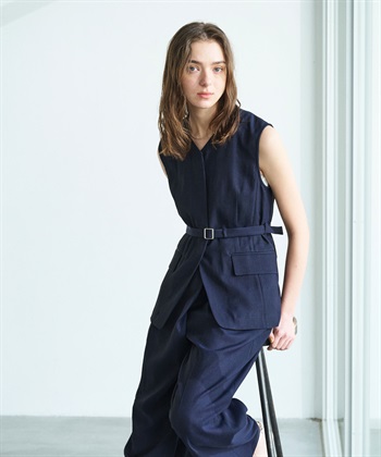 N.O.R.C 【トリアセリネン】ベルト付きジレ_subthumb_2