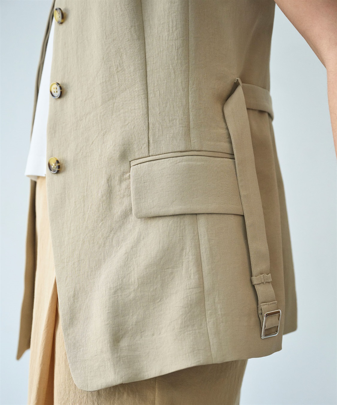 N.O.R.C 【トリアセリネン】ベルト付きジレ_sub_18