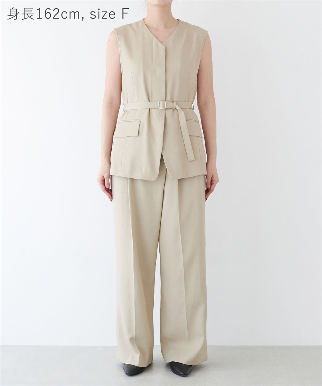 N.O.R.C 【トリアセリネン】ベルト付きジレ_sub_22