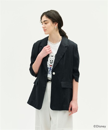 N.O.R.C 【フレンチリネン】ハーフスリーブジャケット_subthumb_2